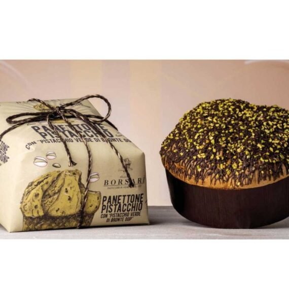 Panetonne filled with Pistachio cream