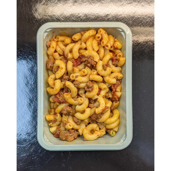 Bœuf et macaroni – Portion individuelle